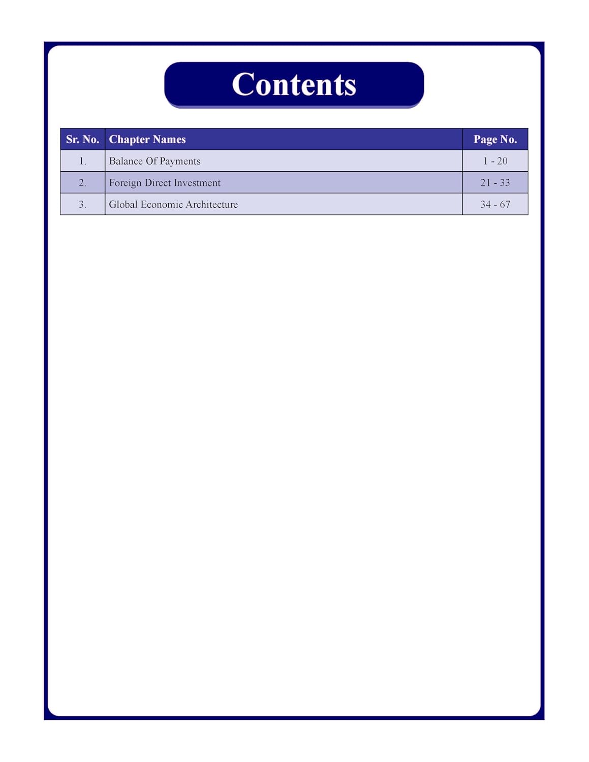 External Sector of Economy Book (English) Advance Foundation